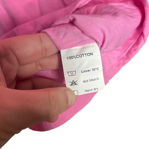 SNDYS Revolve Tuscany Dress in Bubblegum Puff Sleeves Size Small - Picture 7 of 7